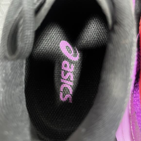 Asics Women's Dynablast 3 Womens Sz 8 Black/Purple/Red Alert Running Shoes - Picture 6 of 10